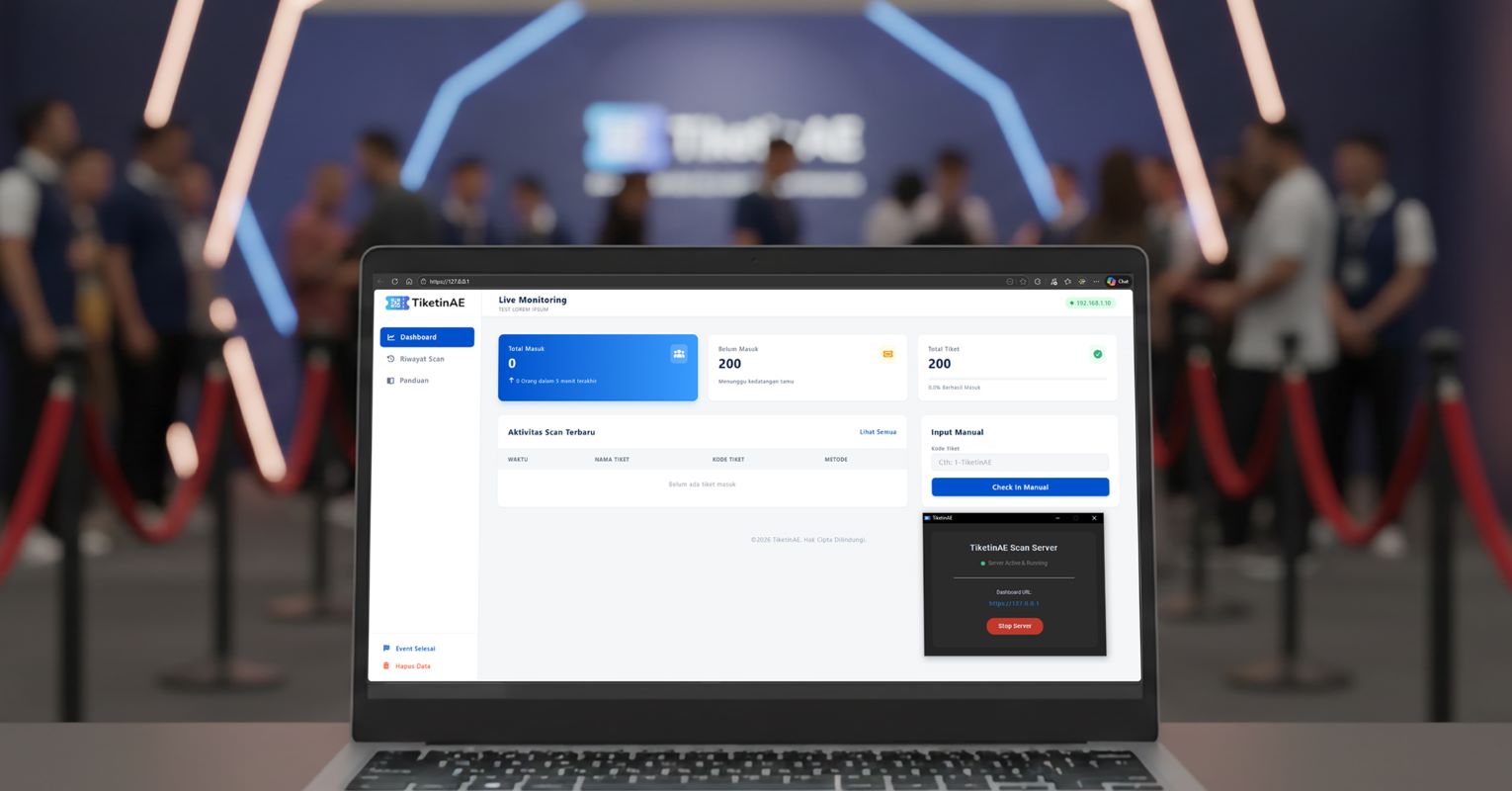 Gate ticket scanner software interface