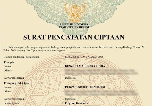 Preview of the TiketinAE copyright record